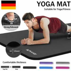 1x  Yogamatte Gymnastikmatte Yoga Matte Fitnessmatte Sportmatte 183x61x1,5cm