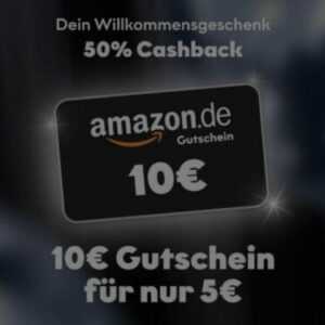 [Shopback] 50% Cashback auf einen 10€ Amazongutschein + 10€ Bonusguthaben