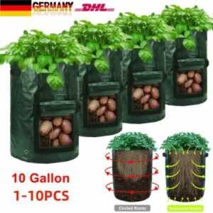 Pflanztasche Kartoffel Pflanzsäcke mit Henkeln Plant Grow Bag Pflanzsack DHL