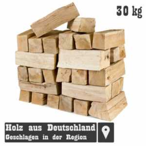 (2,05€/1kg) Räucherholz 30 kg Smoker Buchenholz ohne Rinde Smoke 25cm Brennholz