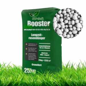 25kg Rasendünger Anti-Moos Grün Booster gesunde Rasen Stickstoff Turbo Granulat