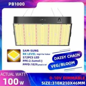 Vollspektrum Grow LED Pflanzenlampe 1000W Leistung | 68k Lumen - Ultra effizient