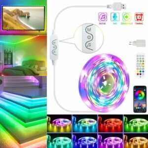 USB LED Stripe 5m-10m RGB Leiste Streifen Band Lichter Licht Leuchte Lichterkett