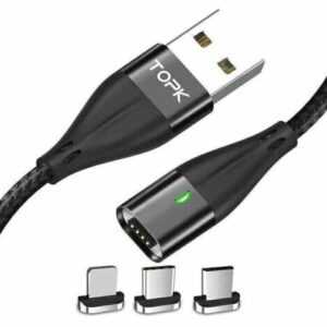 TOPK Magnet Kabel / 8 Pin - Mikro Usb - Type C / Android - ISo / Original