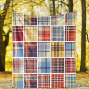 Patchwork Geometrisches Muster Gestreift Wohndecke Kuscheldecke