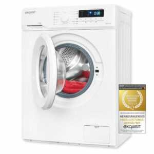 Exquisit Waschmaschine WA57014-020A  weiss | 7 kg | Aquastopp | Display