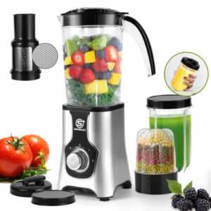 Multifunktionsmixer Standmixer Smoothie Maker Milchshaker Mixer Ice-Crush 6-IN-1