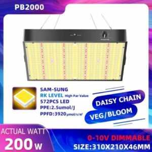 Vollspektrum Grow LED Pflanzenlampe 2000W Leistung | 85k Lumen - Ultra effizient