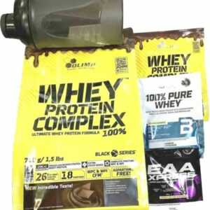 (31,29€/kg)Olimp Whey Protein Complex 100% 700g Protein+Gratis Shaker+3 Proben