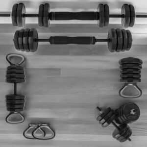 Miweba Sports Hantel-Set verstellbar 6in1 - 25 kg Krafttraining für Muskelaufbau