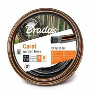 Bradas WFC1/250 Carat Gartenschlauch 1/2 Zoll 50 m, flexibel, langlebig, schwarz