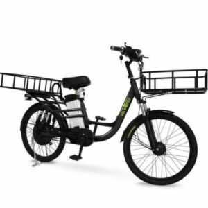 Cargo Lastenfahrrad E-Bike mit Gepäckträger 22" schwarz E Bike Elektrofahrrad