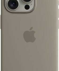 Apple iPhone 15 Pro Schutzhülle Silikon MagSafe Tonbraun