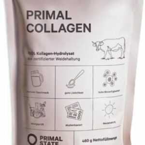 Primal State® Collagen Pulver [460g] - Geschmacksneutral - Bioaktives Kollagen H