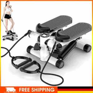 Mini Stepper Sidestepper Hometrainer mit 2 Power Ropes Fitness Fitnessgerät