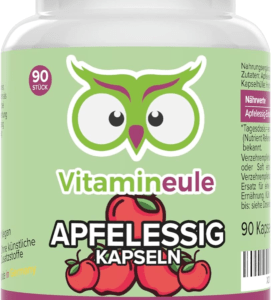 Apfelessig Kapseln - 500Mg - Hochdosiert - Qualität Aus Deutschland - vegan