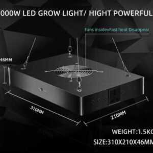 Vollspektrum 100watt mit UV IR, LED Grow LampeGrow Light mit Dimmfunktion