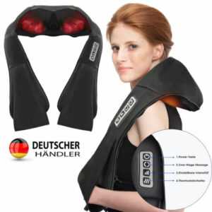 Schulter Massagegerät Shiatsu Nackenmassagegerät mit Wärmefunktion für Rücken DE
