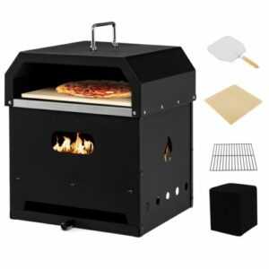 Pizzaofen Grillofen Outdoor Backofen tragbar 33 cm Kaminofen