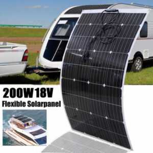 200W 18V Solarpanel Flexibel Monokristallin Solarmodul für Wohnmobil Auto Camp