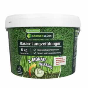 Rasen-Langzeitdünger 6 kg Raiffeisen Gärtnerglück