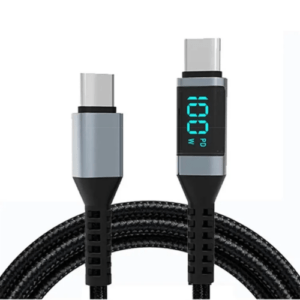 USB C 100W Ladekabel PD 5A LED Anzeige Schnell Type C Kabel Für Macbook Samsung