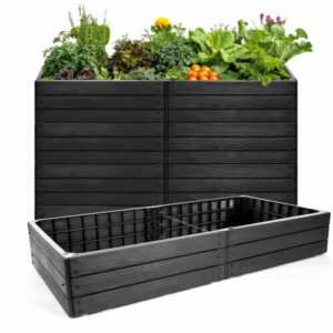 4x XL Hochbeet für Garten ideal für Pflanzen aus Kunststoff 150x76 cm Made in EU