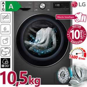 LG Waschmaschine A 10,5 kg Frontlader INVERTER 1600 Umin Dampf Direktantrieb NEU