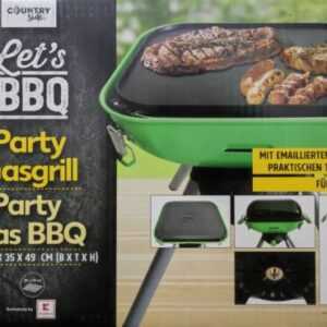 LET´S BBQ PARTY CAMPING GAS GRILL | COUNTRYSIDE | 44,5x35x49cm | NEU & OVP