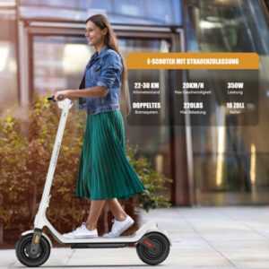 350W E-Scooter mit Straßenzulassung Elektroroller ABE Faltbar Escooter Elektro