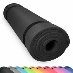 Sportmatte Gymnastikmatte SCHWARZ Yogamatte Joga Matte Fitnessmatte rutschfest