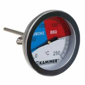 BBQ Grill Thermometer Edelstahl Smoker Analog Gasgrill Räucherofen Einbau Deckel