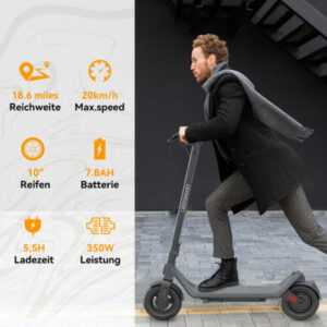 ✅E-Scooter mit Straßenzulassung Elektroroller ABE Elektro Scooter 350W bis 30KM