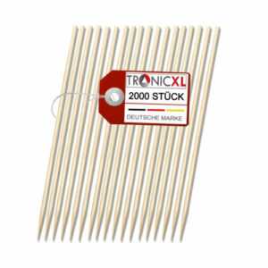 2.000x XL Bambusspieß 50cm Holzspieße Schaschlikspieße Holz Bambus Fleischspieße