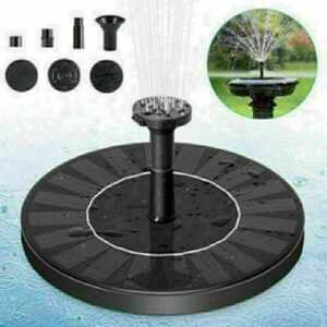 Springbrunnen Solarpumpe Teichpumpe Brunnen Fontäne Garten Wasserspiel Solar ,DE