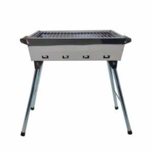 Mangal Grill Riga Edelstahl Campinggrill mit Klappbeinen Anglergrill