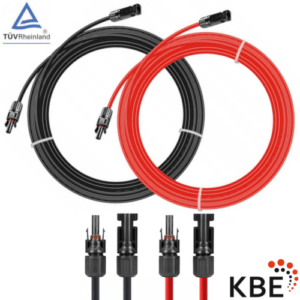 KBE Solarkabel inkl. Stecker Verlängerung 0,5-50m 4mm² 6mm² PV Solarleitung TÜV