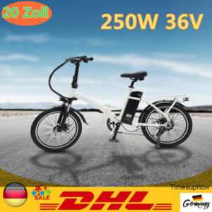 20 Zoll E-bike Elektrofahrrad Elektro Klapprad 7 Geschwindigkeiten 250W 36V