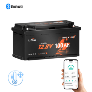 LiTime LiFePO4 12V 100Ah Lithium Batterie Mit Bluetooth BMS für Solar Wohnmobil
