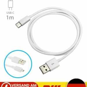 USB-C Handy & Tablet - Android Ladekabel 1m - Weiß - USB-A auf USB-C