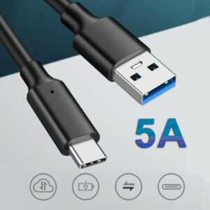 5A USB Ladekabel Fast Super Charge Cable Für Huawei Xiaomi Samsung 1M