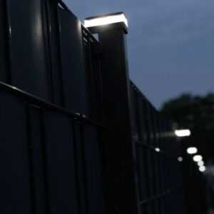 Zaunbeleuchtung Zaunlampe LED Doppelstabmattenzaun Pfostenkappe Zaun Solar 6x4