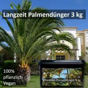 Langzeit Palmen Dünger, Hanfpalmendünger, Palmen düngen, Vegan Gartendünger 3 kg