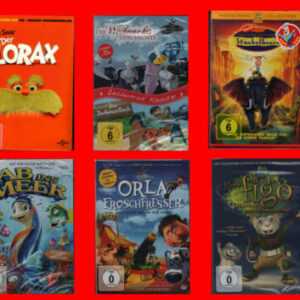 Kinder Filme - 6 DVD´s - Sammlung - Paket - Der Lorax... - neu & ovp