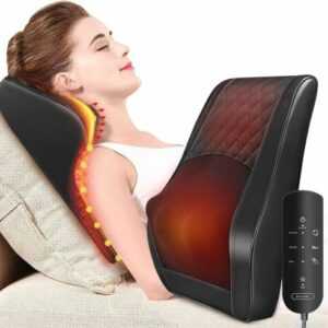 OMASSA Massagegerät Nackenmassagegerät mit Wärme,Shiatsu/3D-Knet/Rücken,Schwarz