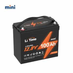 LiTime 100Ah 12,8V Mini LiFePO4 Lithium Batterie für Wohnmobil Solar Boot