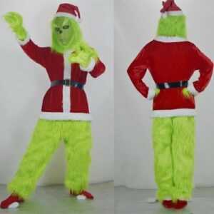 Grinch Maske Costume Halloween Weihnachten Maske Horror Cosplay Kostüm Party