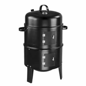 3in1 BBQ Holzkohlegrill Barbecue Smoker Räuchertonne Räuchergrill Grilltonne TOP