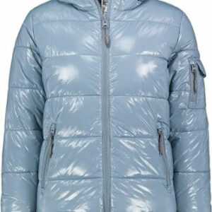 Damen  Jacke Winterjacke Steppjacke im modischen Glanz-Design blau von Sublevel