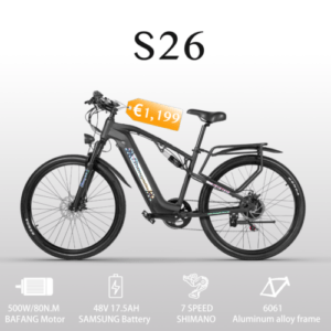 Peak 1000W Elektrofahrrad E Bikes SAMSUNG 840wh E-MTB Shimano 48v 27.5'' Pedelec